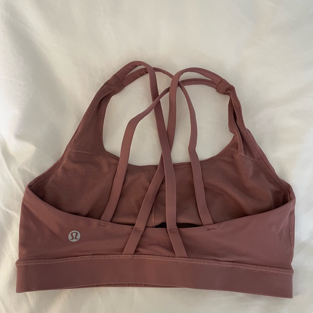 Lululemon dusky rose energy bra